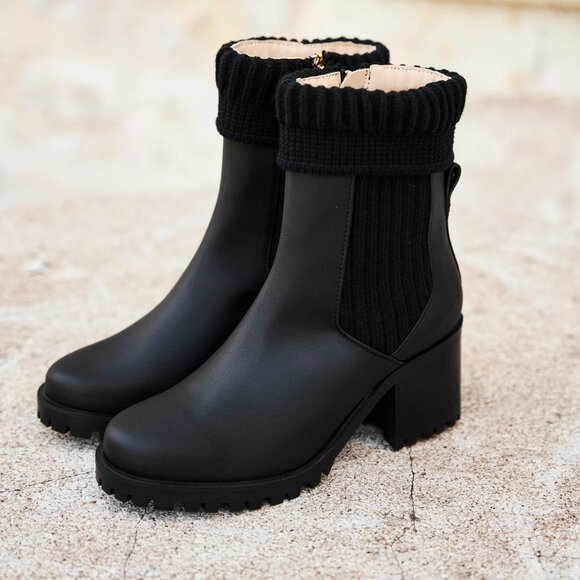 Zodiaque Noir from Minuit Sur Terre - Luxury Vegan Boots - Size 37 - Black - Picture 2 of 9